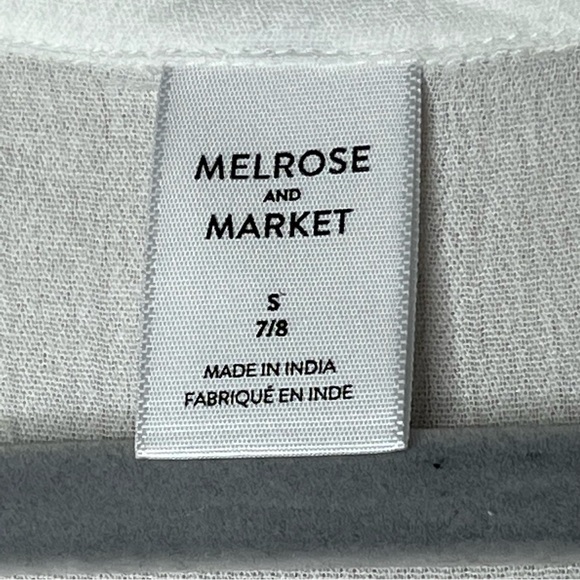 Melrose & Market Racerback Flowy Tank Top-White-Women’s S-Casual-Summer-Classic - Picture 6 of 9
